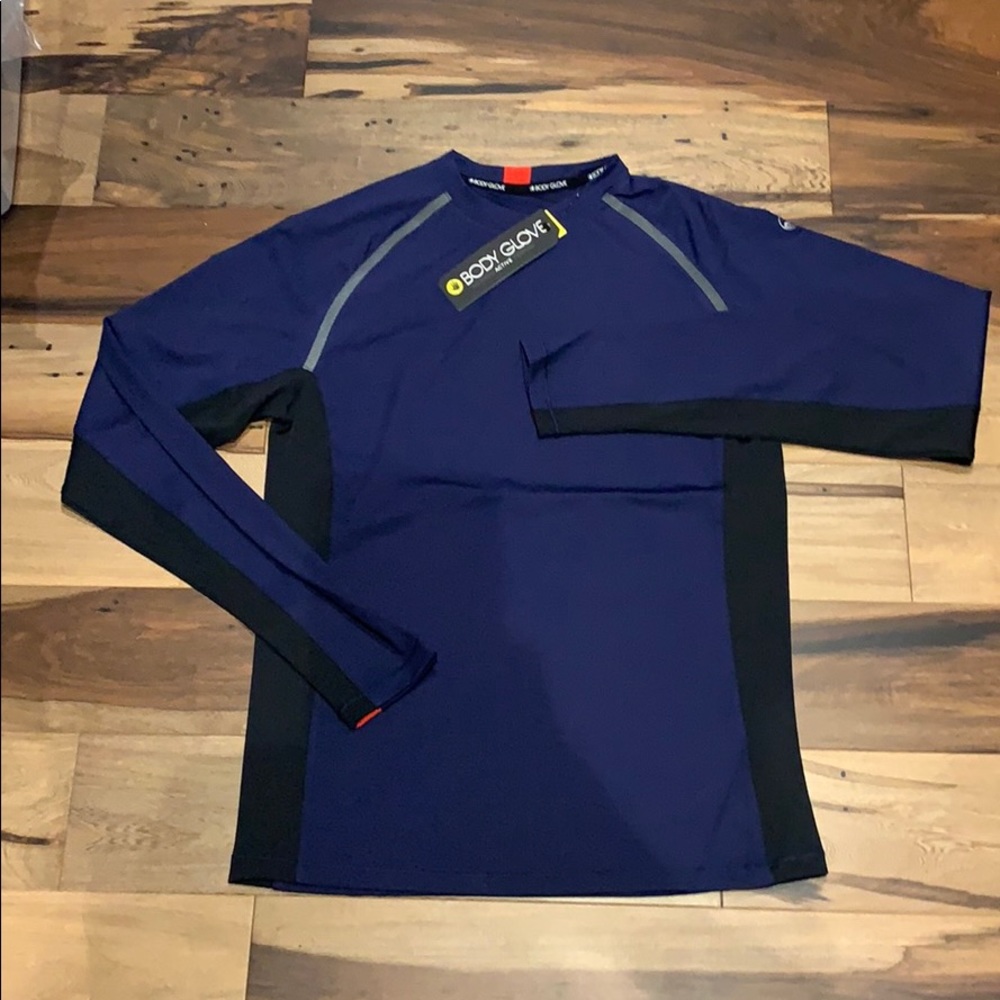 Body Glove Men’s Long Sleeve Layer Navy Size Med